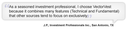 Why I choose VectorVest