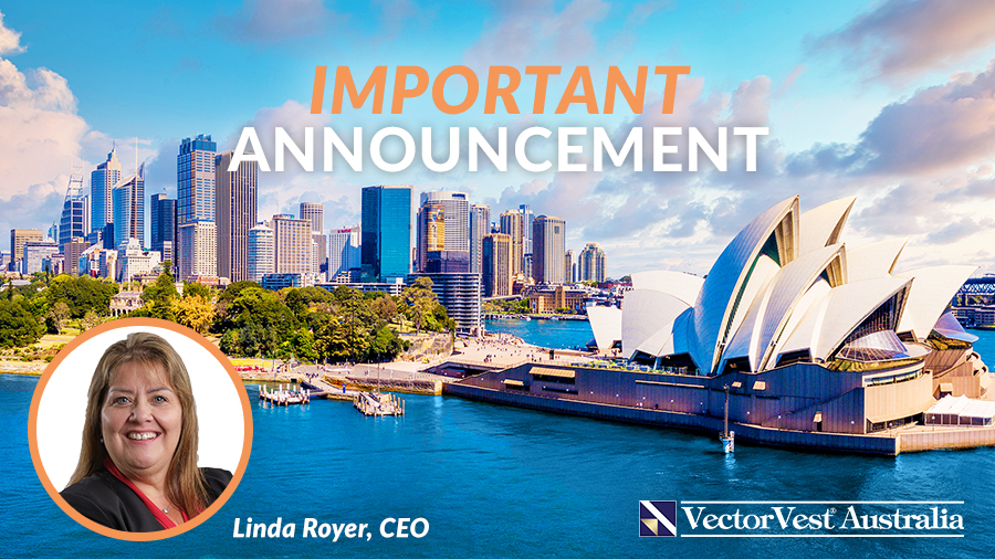 Important Announcement - VectorVest Australia - Linda Royer, CEO