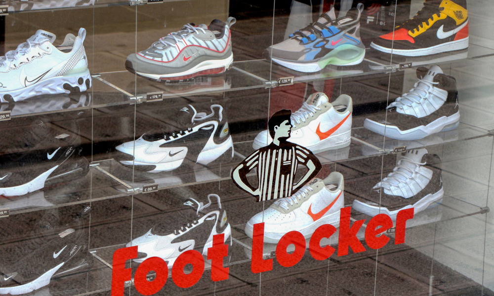 Foot locker Sneaker Display